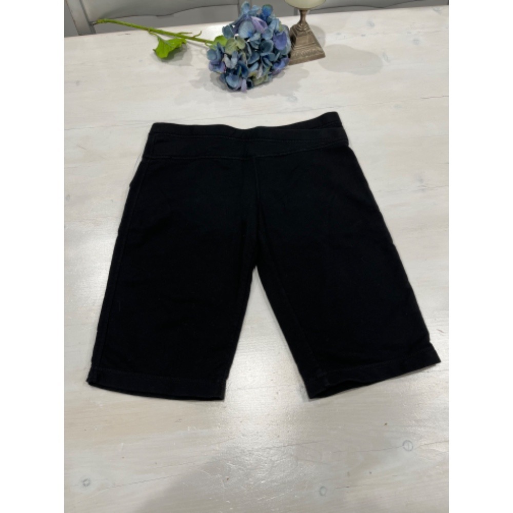 Purity Black Bike Shorts High Waist Athletic Casual Cotton Blend‎ M/M